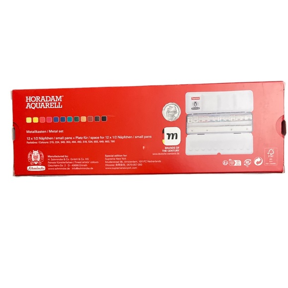 Supreme Schmincke 12-Color Watercolor Set made in Germany - Picture 3 of 4